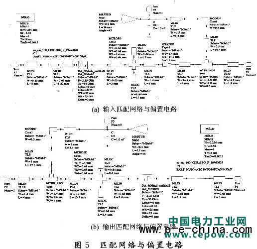 Agilent ADS软件设计的放大器匹配网络与偏置电路