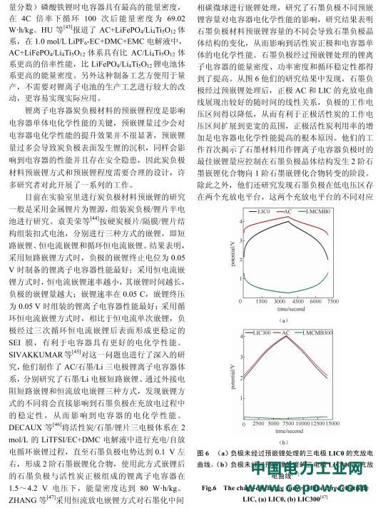 锂离子电容器