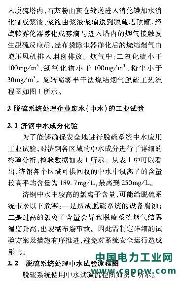 烟气脱硫
